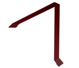 Планка конька односкатной кровли 160х160